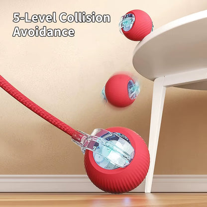 2025 Hot Sale Smart Cat Balls Electric Mascotas Interactive Speedy Tail Cat Toy Ball Pet Interactive & Movement Toys